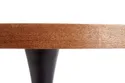 Стол кухонный круглый HALMAR CARMELO 100x100 см, столешница - орех, ножка - черный фото thumb №13