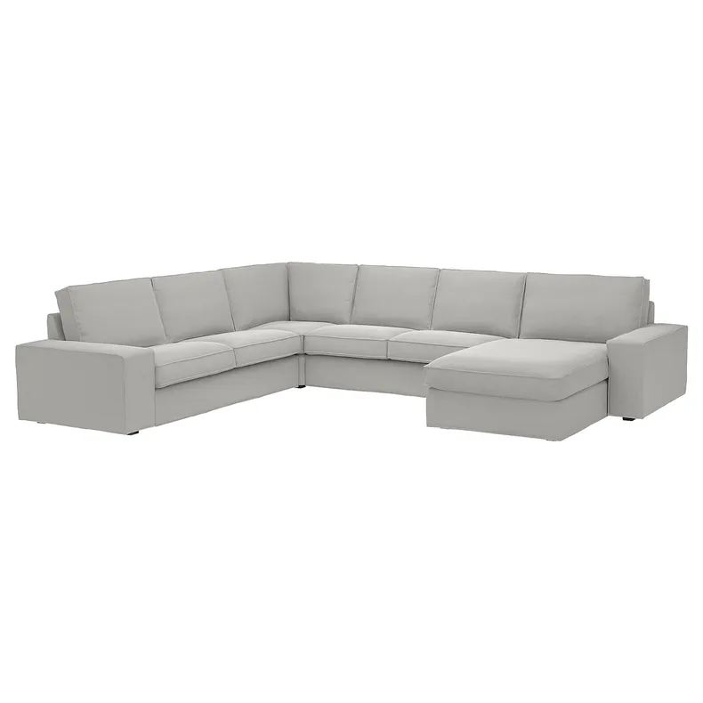 IKEA KIVIK КІВІК, кутовий диван, 5-місний з кушеткою 694.847.07 фото №1