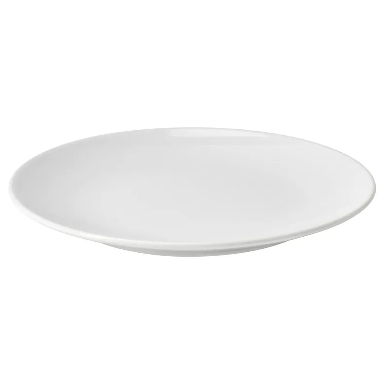 IKEA GODMIDDAG ГОДМИДДАГ, тарелка десертная, белый, 20 см 805.850.26 фото №1