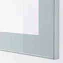 IKEA GLASSVIK ГЛАССВИК, стеклянная дверь, светло-серый / синий / прозрачное стекло, 60x64 см 004.887.79 фото thumb №2