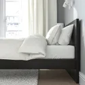 IKEA MALM МАЛЬМ, каркас ліжка з матрацом, чорно-коричневий / ОБЮГДА жорсткий, 140x200 см 695.444.24 фото thumb №5