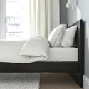 IKEA MALM МАЛЬМ, каркас кровати с матрасом, черный / коричневый / Ебыгда твердый, 140x200 см 695.444.24 фото thumb №5