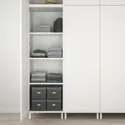 IKEA PLATSA ПЛАТСА, гардеробна шафа з 9 дверцятами, білий САННІДАЛЬ/білий, 300x57x271 см 794.243.22 фото thumb №3