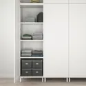 IKEA PLATSA ПЛАТСА, гардероб с 9 дверями, белый Саннидал, белый, 300x57x271 см фото thumb №3