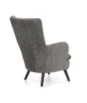 Кресло мягкое HALMAR RAVEL серый/черный фото thumb №3