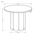 Обідній стіл HALMAR HUGO 120x120 см, натуральний дуб фото thumb №12