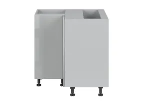 BRW Угловой кухонный шкаф Top Line 90 см серый глянец, серый гранола/серый глянец TV_DNW_90/82_P/L-SZG/SP фото