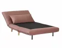 Диван-кровать раскладной бархатный SIGNAL SPIKE Velvet, античный розовый фото thumb №3