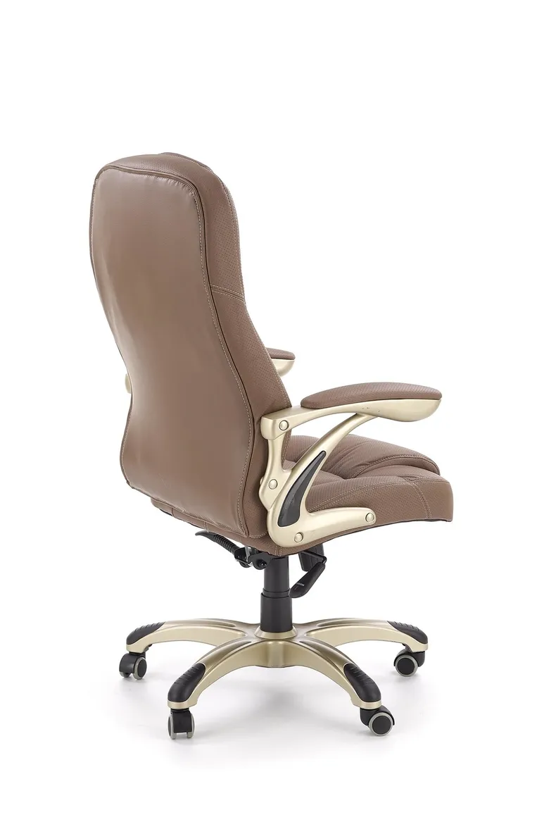 Крісло комп'ютерне офісне обертове HALMAR CARLOS : коричневий фото №2