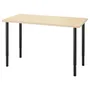 IKEA MITTCIRKEL МИТТЦИРКЕЛЬ / OLOV ОЛОВ, письменный стол, яркий эффект сосны / черного цвета, 120x60 см 595.086.81 фото