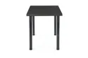 Кухонний стіл HALMAR MODEX 2 120x68 см колір стільниці - антрацит, ніжки - чорні фото thumb №2