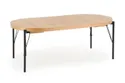 Розкладний стіл HALMAR INFERNO 100-300х100 см, натуральний дуб - чорний фото thumb №18