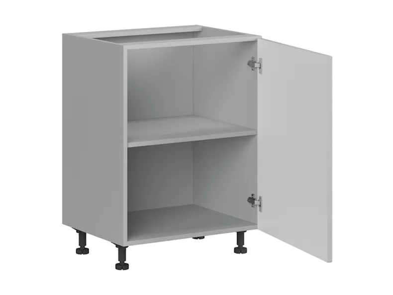 BRW Базовый шкаф Top Line для кухни 60 см правый серый глянец, серый гранола/серый глянец TV_D_60/82_P-SZG/SP фото №3