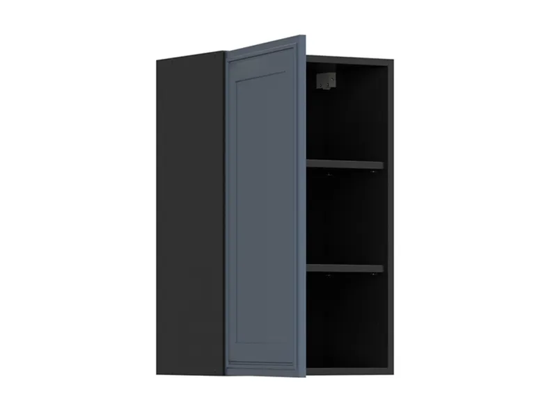 BRW Верхний кухонный шкаф Верди 45 см левый мистик матовый, черный/матовый FL_G_45/72_L-CA/MIM фото №3