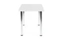Кухонный стол HALMAR MODEX 120x68 см цвет столешницы - белый, ножки - хром фото thumb №2