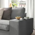 IKEA KIVIK КИВИК, 4-местный диван с козеткой, Тибблби бежевый / серый 994.405.85 фото thumb №3