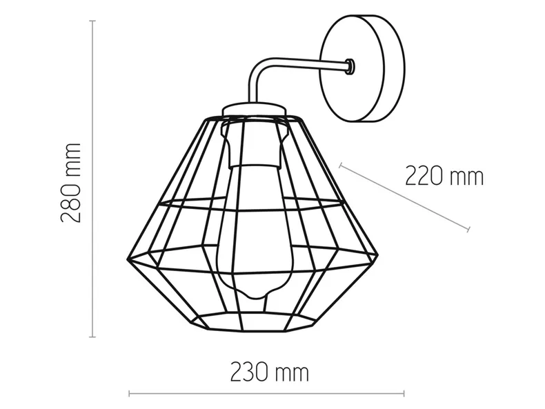 BRW Diamond, настенный светильник 080309 фото №2