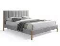 Кровать двуспальная SIGNAL Belmont Raven 160x200 см, светло-серый фото thumb №2