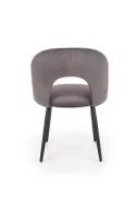 Кухонний стілець HALMAR K384 сірий/чорний (1шт=4шт) фото thumb №3