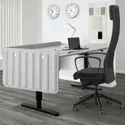 IKEA EILIF ЕЙЛІФ, екран для письмового стола, сірий, 140x48 см 204.710.61 фото thumb №5