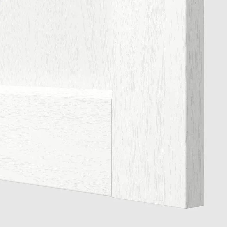 IKEA METOD МЕТОД, навесной горизонтальный шкаф, белый Энкёпинг / белая имитация дерева, 80x40 см 094.734.91 фото №2
