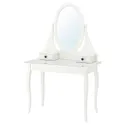 IKEA HEMNES ХЕМНЕС, туалетний столик із дзеркалом, білий, 100x50 см 303.744.13 фото thumb №1