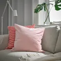 IKEA SANELA САНЕЛА, чехол на подушку, бледно-розовый, 50x50 см 705.911.22 фото thumb №2