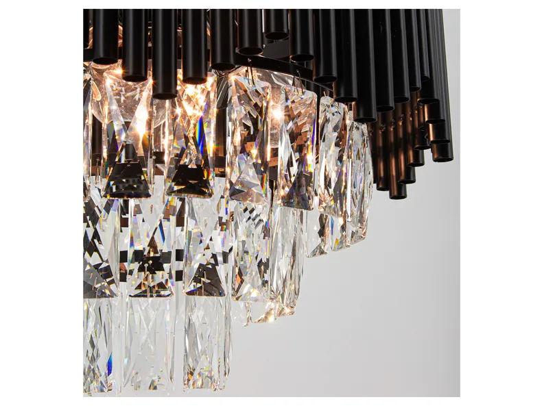 BRW Четырехпозиционный металлический подвесной светильник Arizona черный и золотой 092944 фото №2