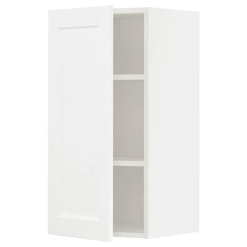 IKEA METOD МЕТОД, навесной шкаф с полками, белый Энкёпинг / белая имитация дерева, 40x80 см 794.734.59 фото №1
