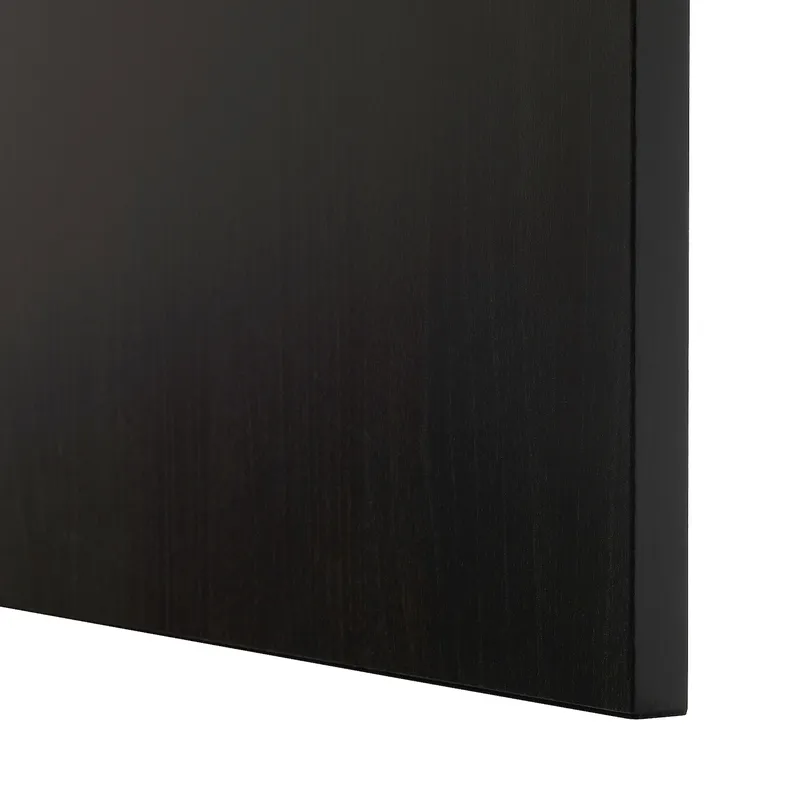 IKEA BESTÅ БЕСТО, комбінація шаф для тв / скляні дверц, чорно-коричневий / ЛАППВІКЕН чорно-коричневий прозоре скло, 300x42x193 см 193.307.84 фото №4