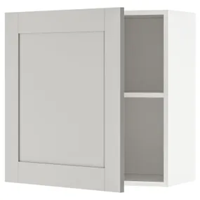 IKEA KNOXHULT КНОКСХУЛЬТ, навісна шафа з дверцятами, сірий, 60x60 см 603.267.98 фото