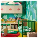 IKEA GULLIVER ГУЛЛИВЕР, кроватка детская, зеленый, 60x120 см 205.895.03 фото thumb №7