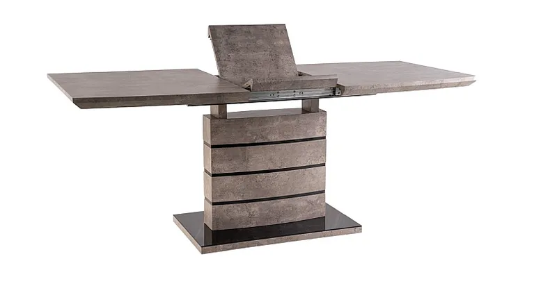 Обеденный стол SIGNAL LEONARDO, эффект бетона, 80x140 фото №3
