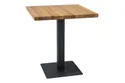 Кухонний стіл SIGNAL PURO II, ламінований дуб / чорний, 80x80 фото thumb №10