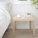 IKEA LACK ЛАКК, придиванный столик, белый крашеный дуб, 55x55 см 703.190.28 фото thumb №4