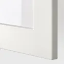 IKEA METOD МЕТОД, кутова настін шафа, полиці / скл двер, білий / стенсундський білий, 68x60 см 094.092.02 фото thumb №2