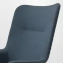 IKEA VEDBO ВЕДБУ, крісло із високою спинкою, Синій. 005.522.23 фото thumb №4