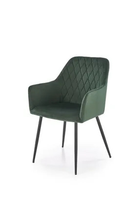 Кухонний стілець HALMAR K558 темно-зелений фото