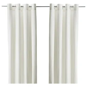 IKEA MERETE МЕРЕТЕ, світлонепроникні штори, пара, білий, 145x300 см 900.468.43 фото