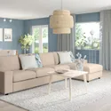 IKEA VIMLE ВІМЛЕ, 4-місний диван із кушеткою, з широкими підлокітниками / ХАЛЛАРП бежевий 694.017.69 фото thumb №2