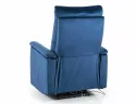 Розкладне крісло реклайнер SIGNAL Neptun M Velvet з функцією масажу, темно-синій фото thumb №2