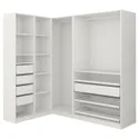IKEA PAX ПАКС, кутовий гардероб, білий, 160/188x201 см 692.185.15 фото thumb №1