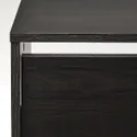 IKEA BISSA БІССА, шафа для взуття з 3 відділеннями, чорно-коричневий, 49x28x135 см 605.302.09 фото thumb №3