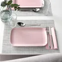 IKEA FÄRGKLAR ФЭРГКЛАР, тарелка, Матовый светло-розовый, 30x18 см 504.781.98 фото thumb №4