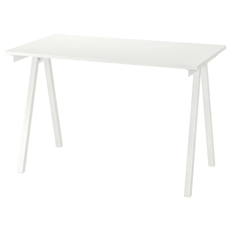 IKEA TROTTEN ТРОТТЕН, письменный стол, белый, 120x70 см 294.249.42 фото №1