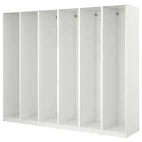 IKEA PAX ПАКС, 6 каркасів гардероба, білий, 300x58x201 см 498.953.71 фото