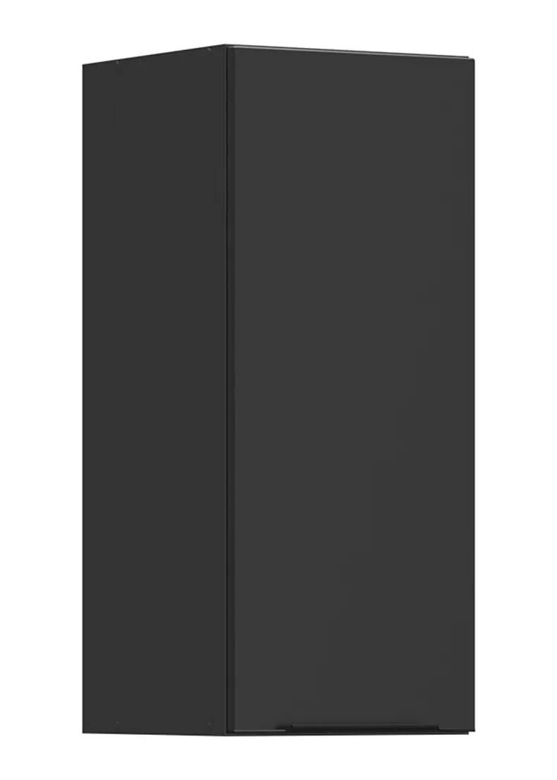 BRW Sole L6 30 см левый верхний кухонный шкаф черный матовый, черный/черный матовый FM_G_30/72_L-CA/CAM фото №2