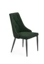 Кухонний стілець HALMAR K365 темно-зелений (1шт=2шт) фото