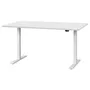 IKEA RODULF РОДУЛЬФ, стіл регульований, білий, 140x80 см 595.303.28 фото
