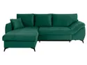 BRW Лівосторонній кутовий диван Asturia розкладний з ящиком для зберігання велюровий зелений, NA-ASTURIA-RECBK.2F-GA_BBF2F1 фото thumb №1